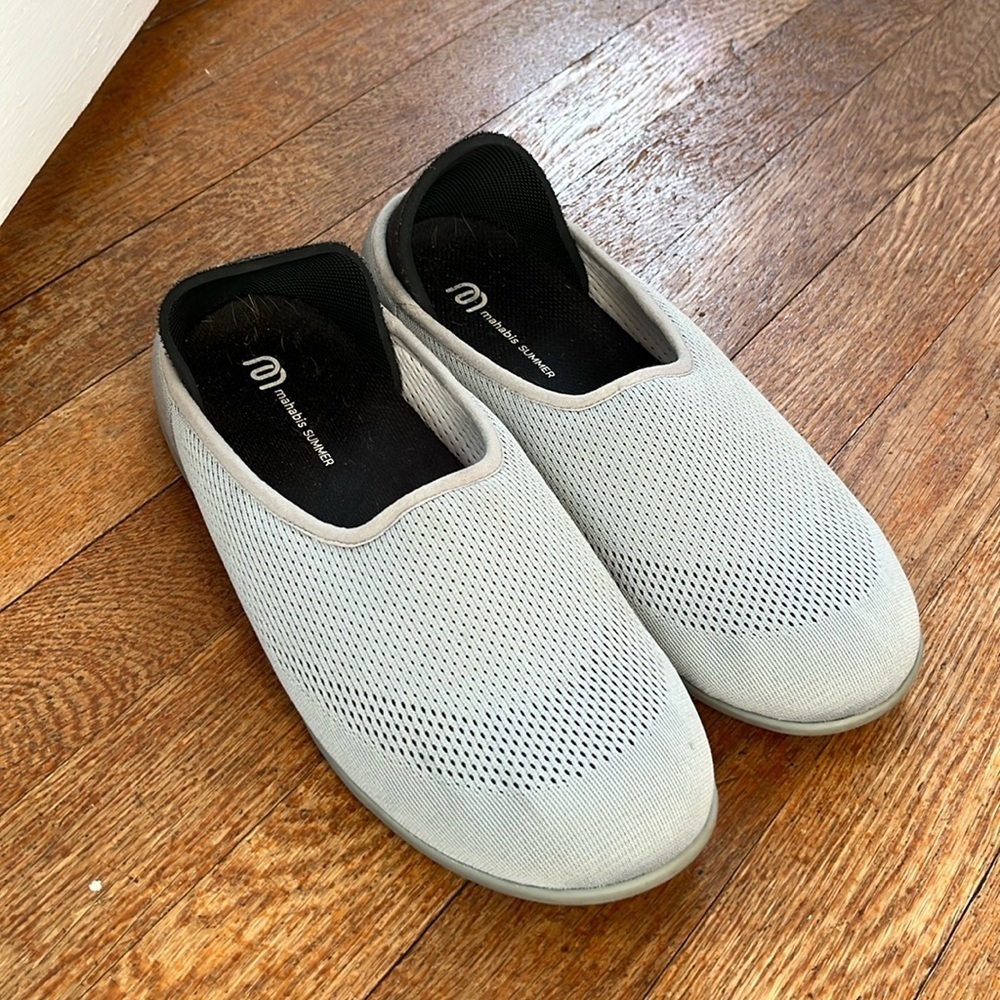 Mahabis Summer Flow Slippers Shoes Grey Lightweight Comfort Women’s 39 Us 8